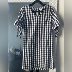J.Crew Gingham Print Dress, Business Casual Dress, Short Sleeve